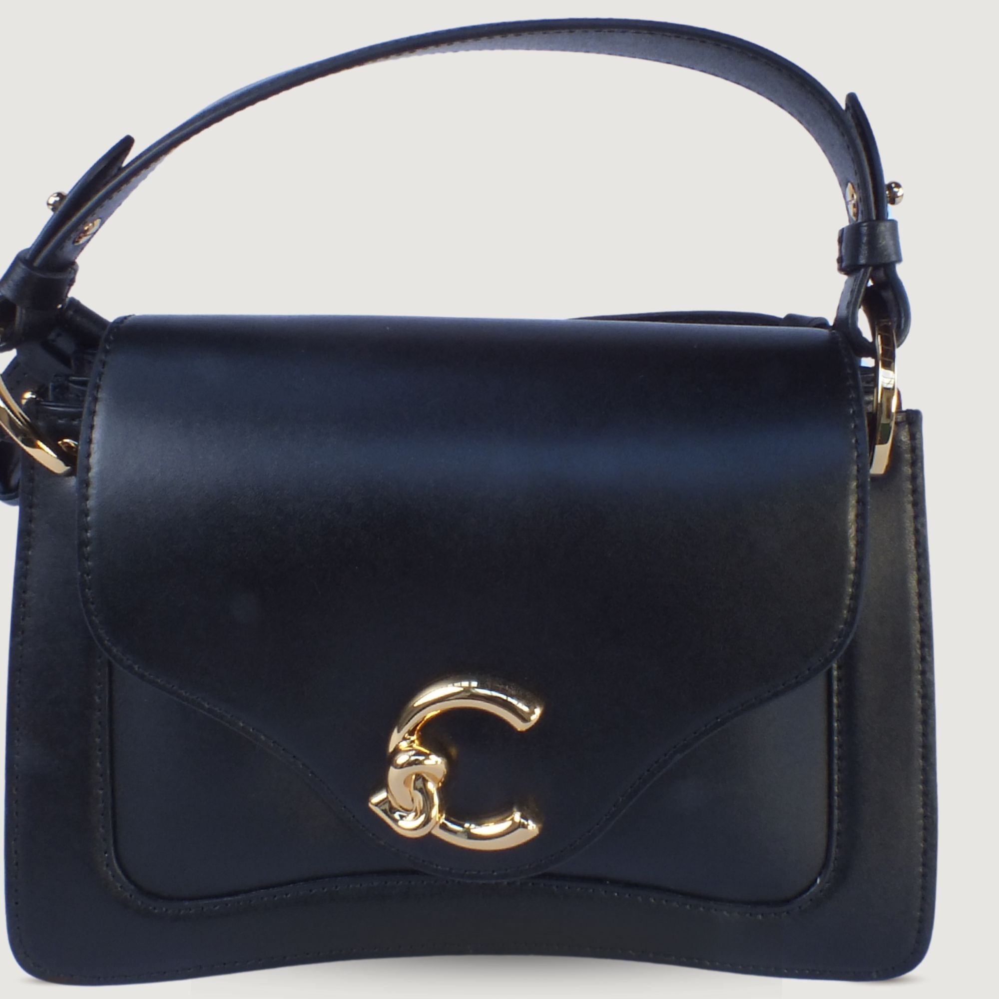Coccinelle C Calf Leather Bag – Black