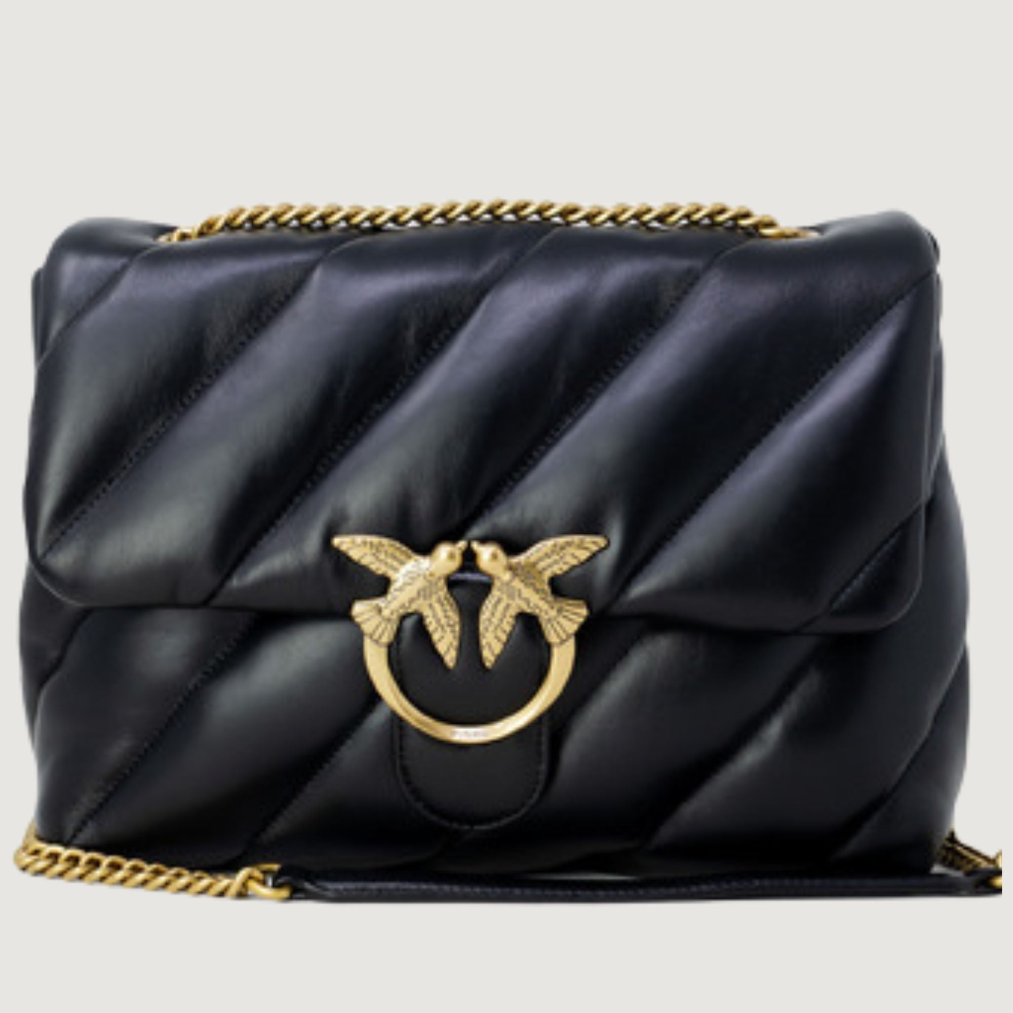 Pinko Love Bag max Puff Black Leather