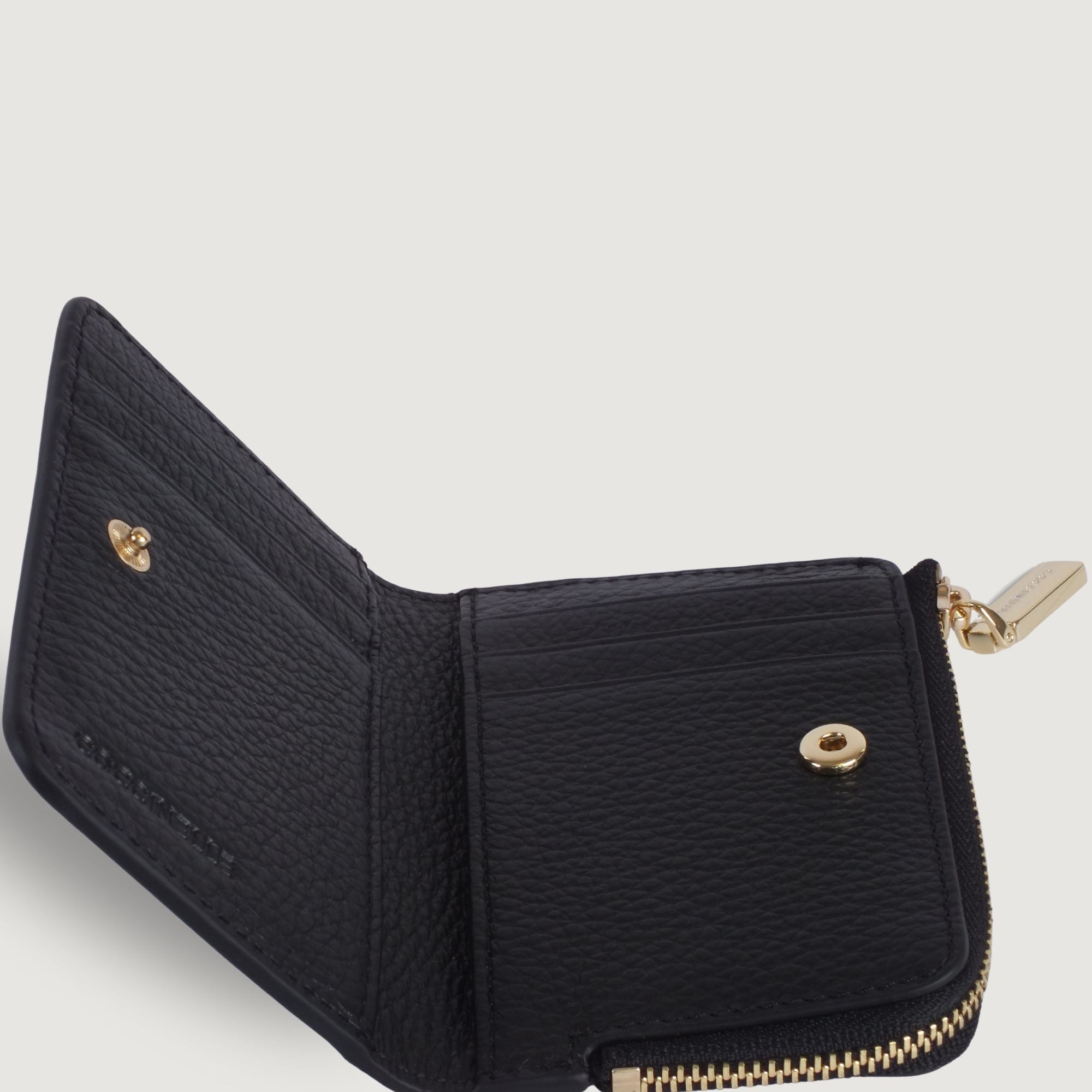 Coccinelle Black Leather Wallet – Compact Luxury Card Holder