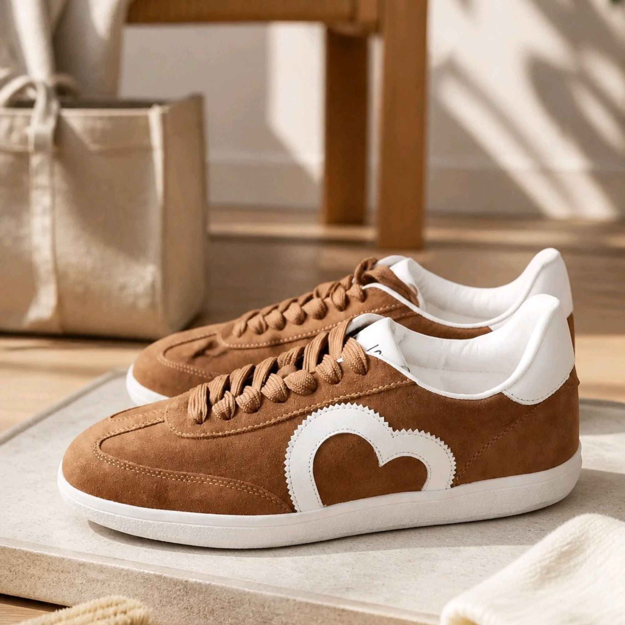 LOVE MOSCHINO — გულის დეტალით გაფორმებული ზამშის სნიკერები