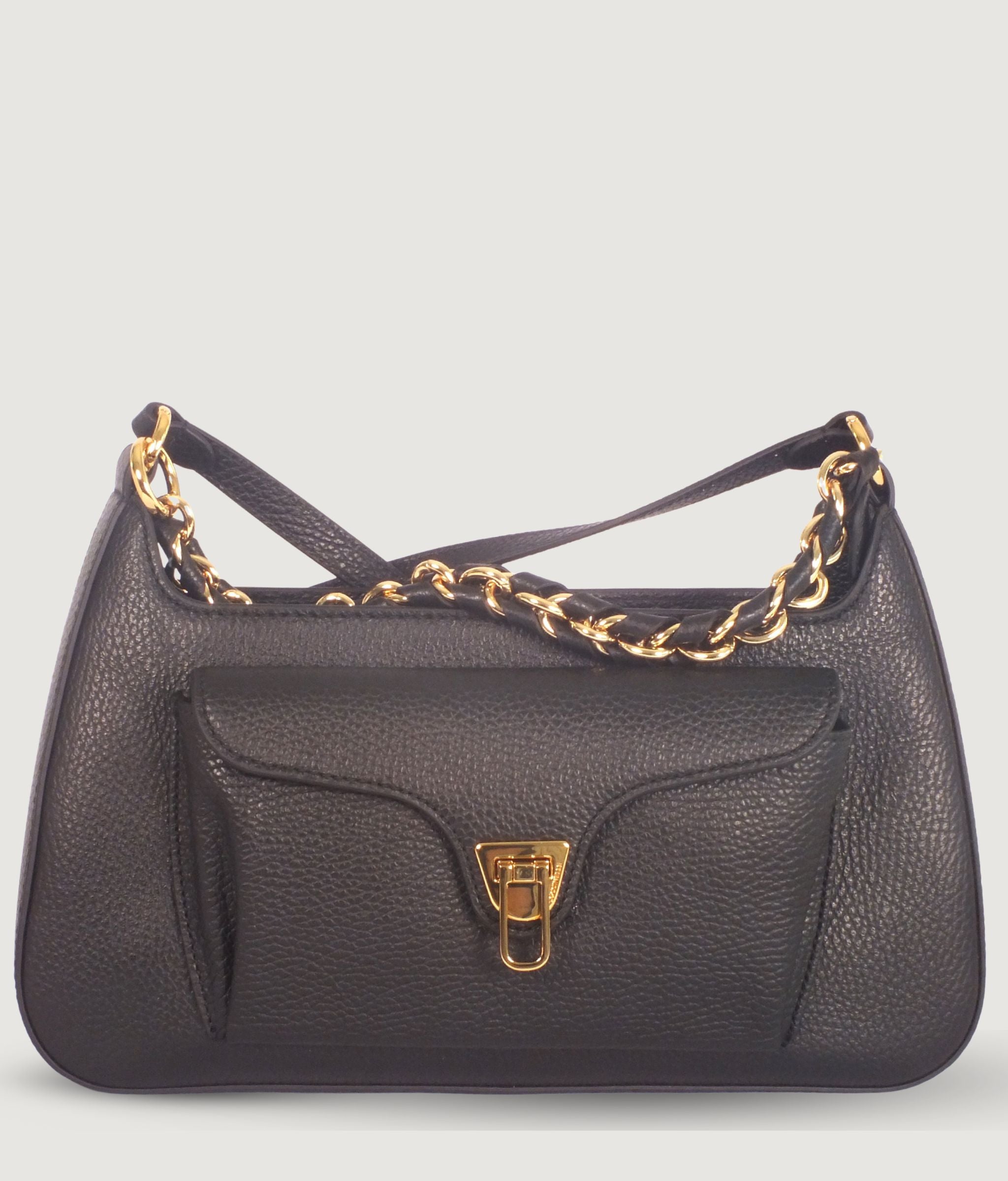 Coccinelle Beat Generation Black Leather Shoulder & Crossbody Bag