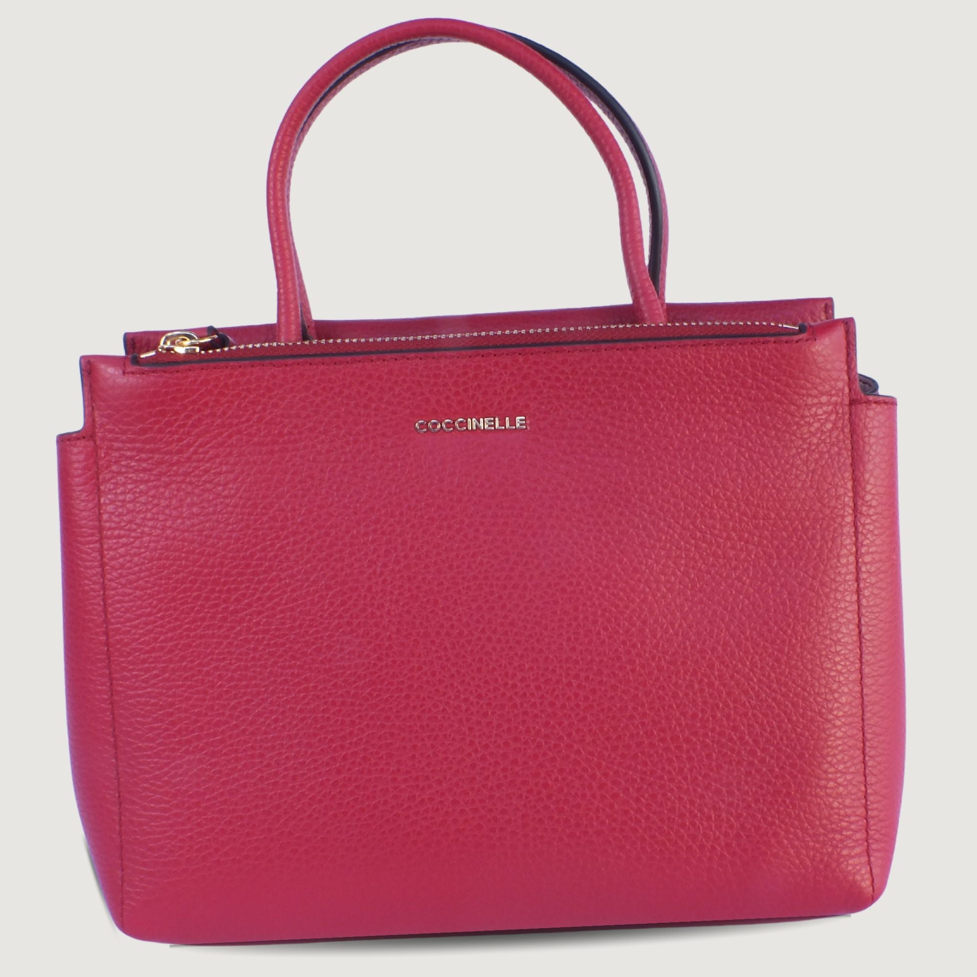Coccinelle Arlettis Leather Handbag Red – Italian Designer Bag