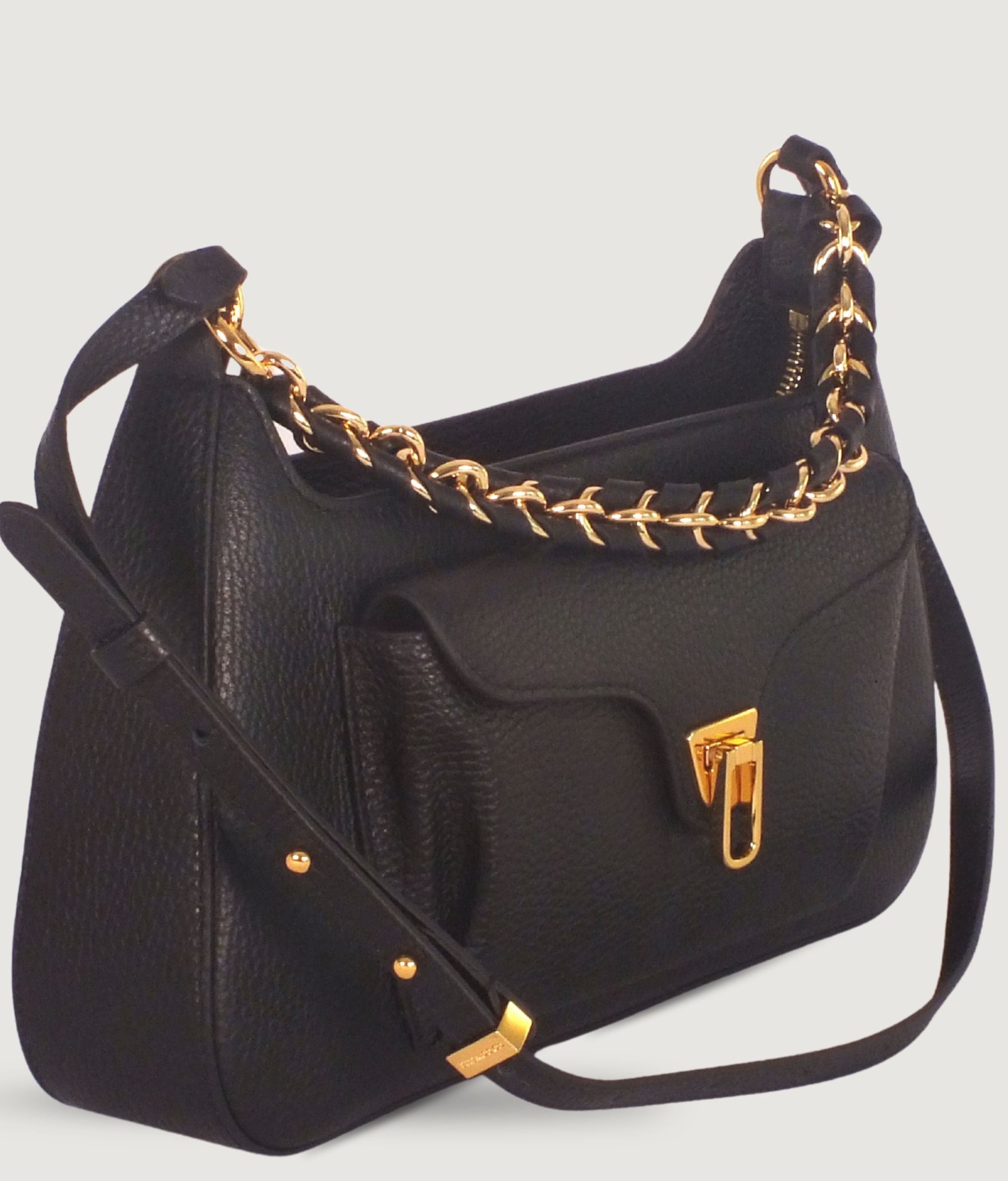 Coccinelle Beat Generation Black Leather Shoulder & Crossbody Bag