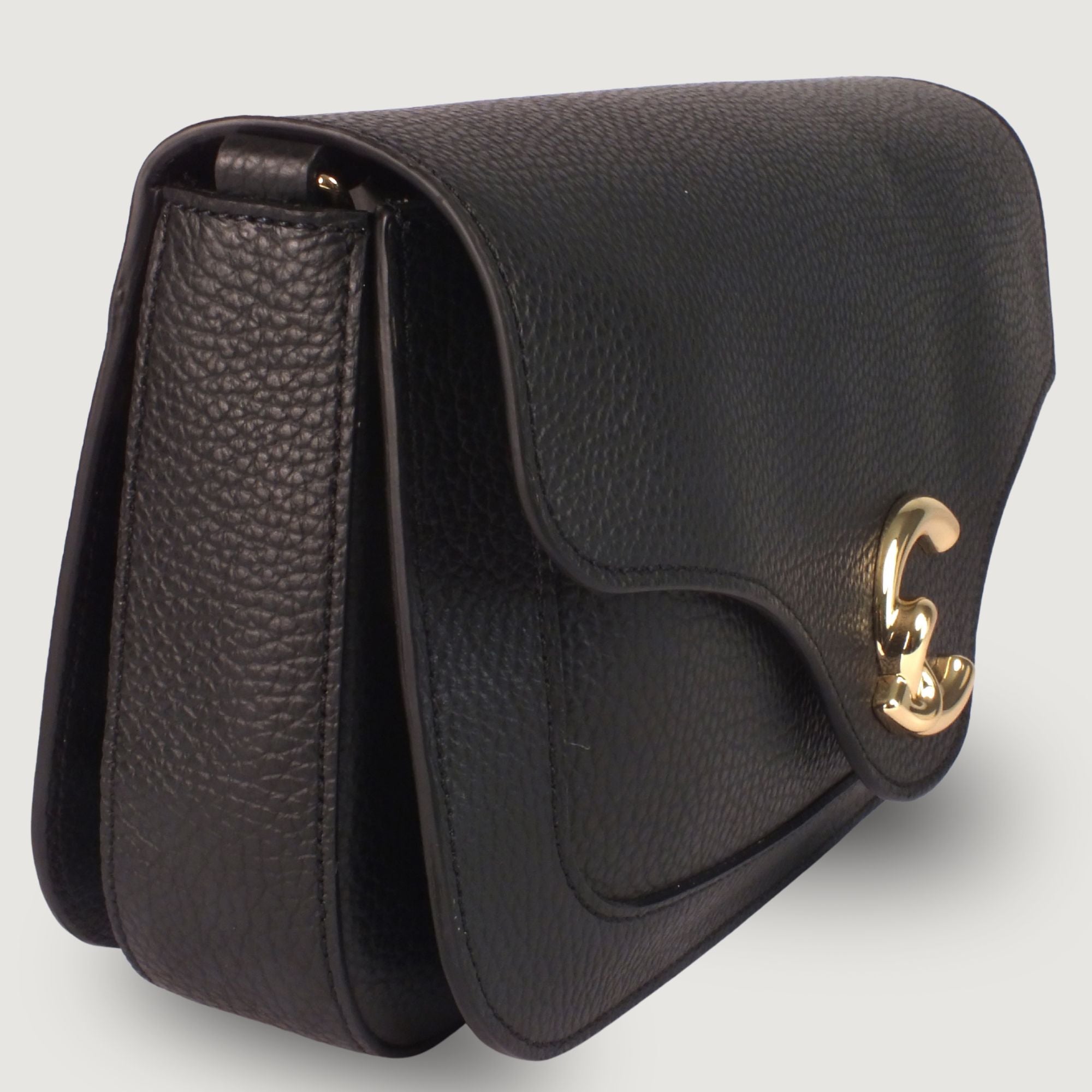 Coccinelle Black Leather Crossbody Bag