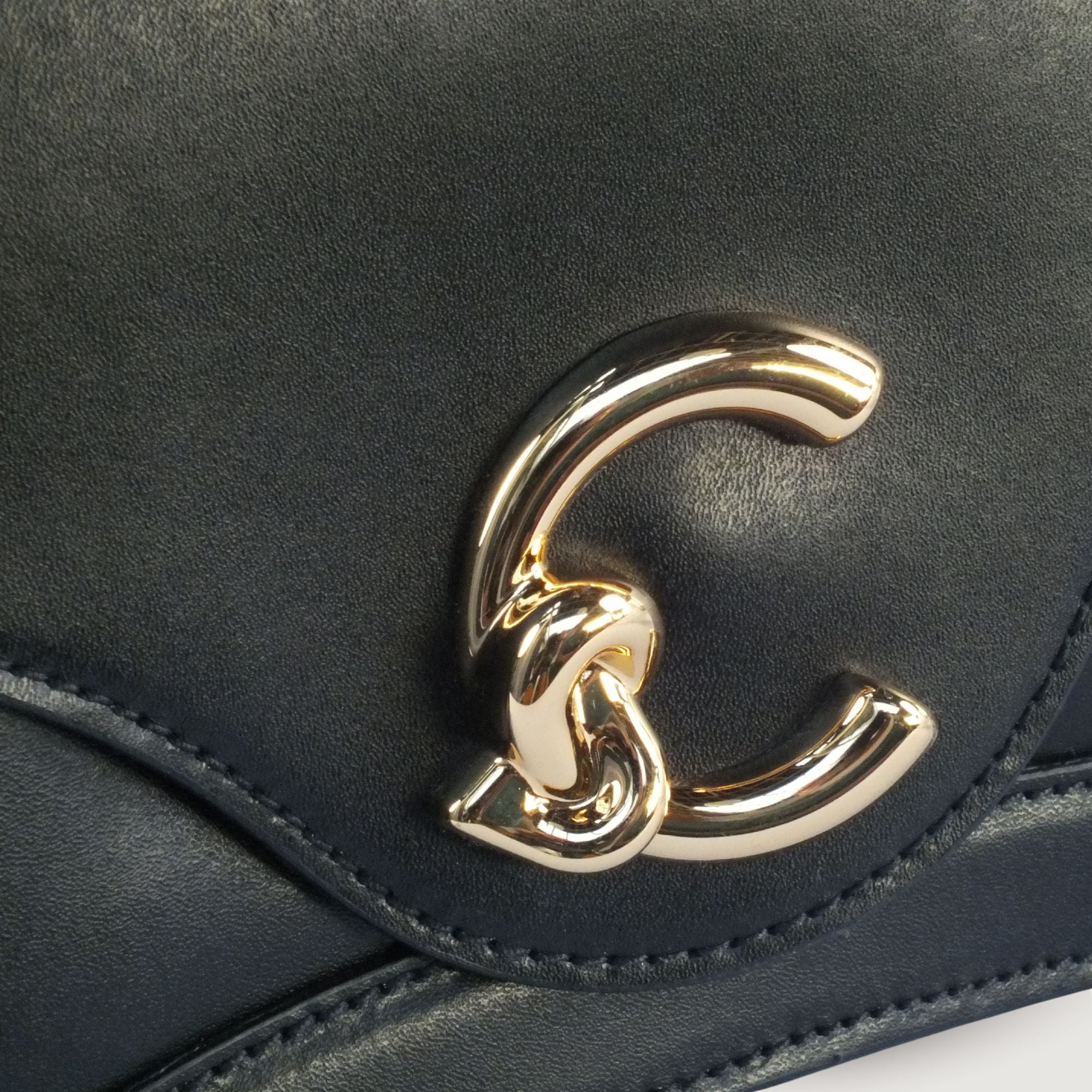Coccinelle C  Calf Leather Bag – Black