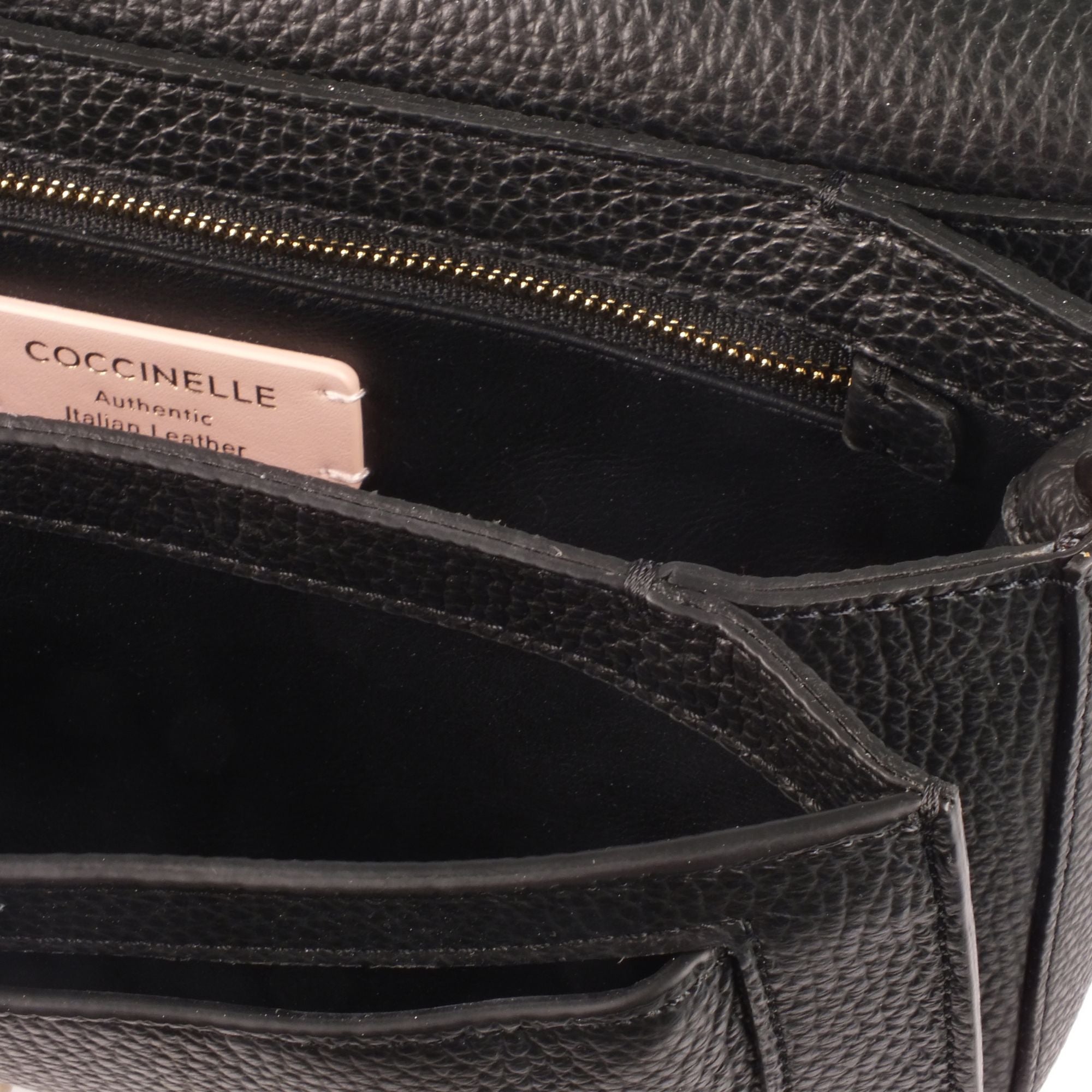 Coccinelle Black Leather Crossbody Bag