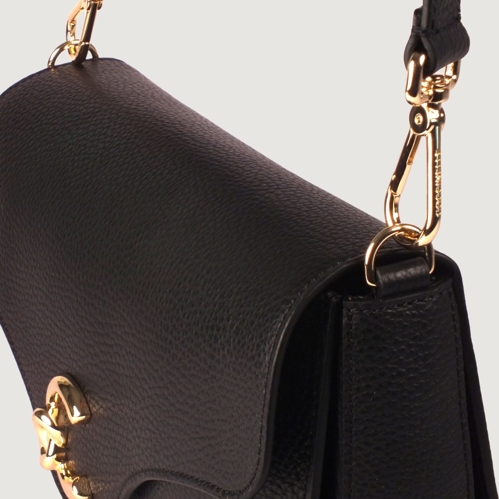 Coccinelle Black Leather Crossbody Bag