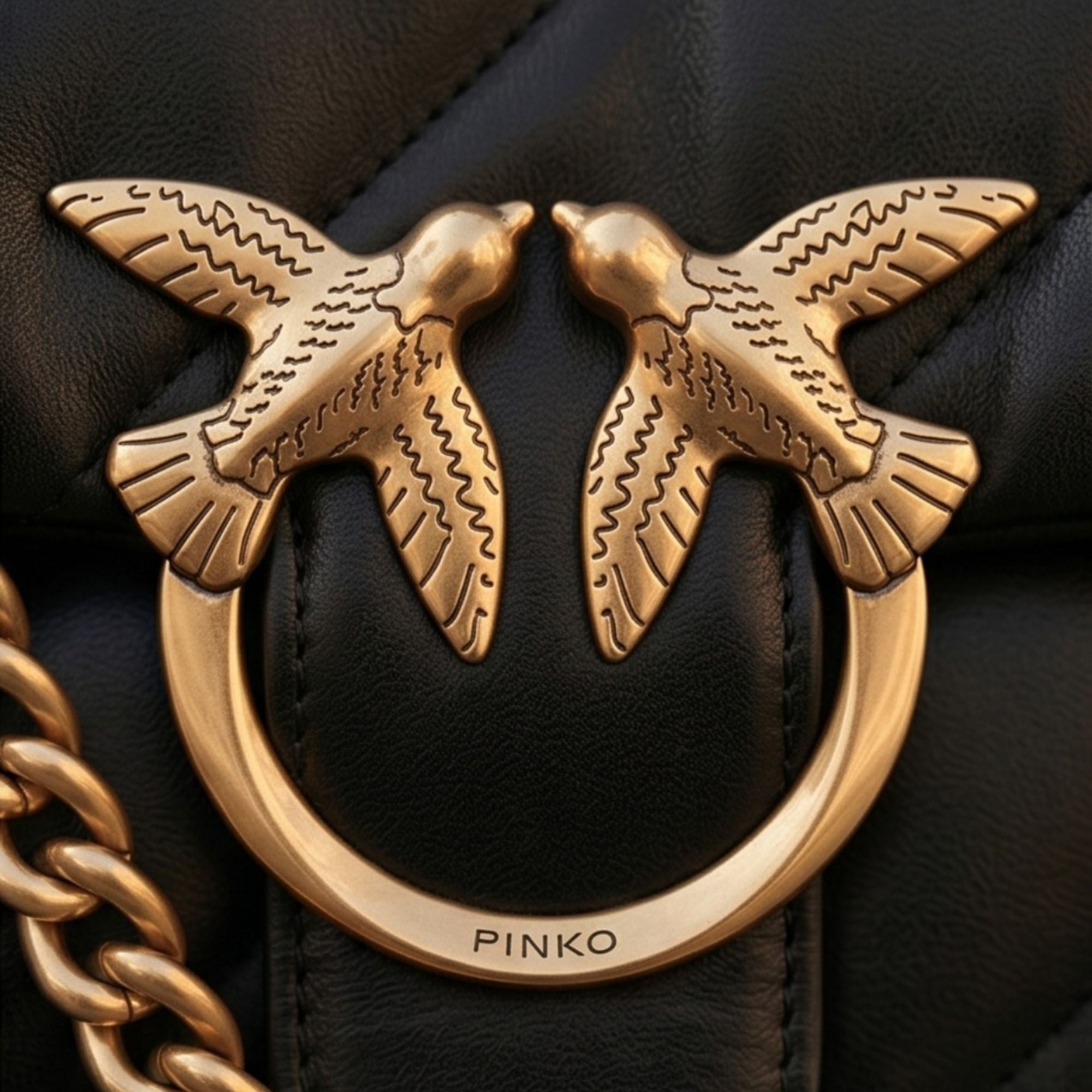 Pinko Love Bag  max Puff Black Leather