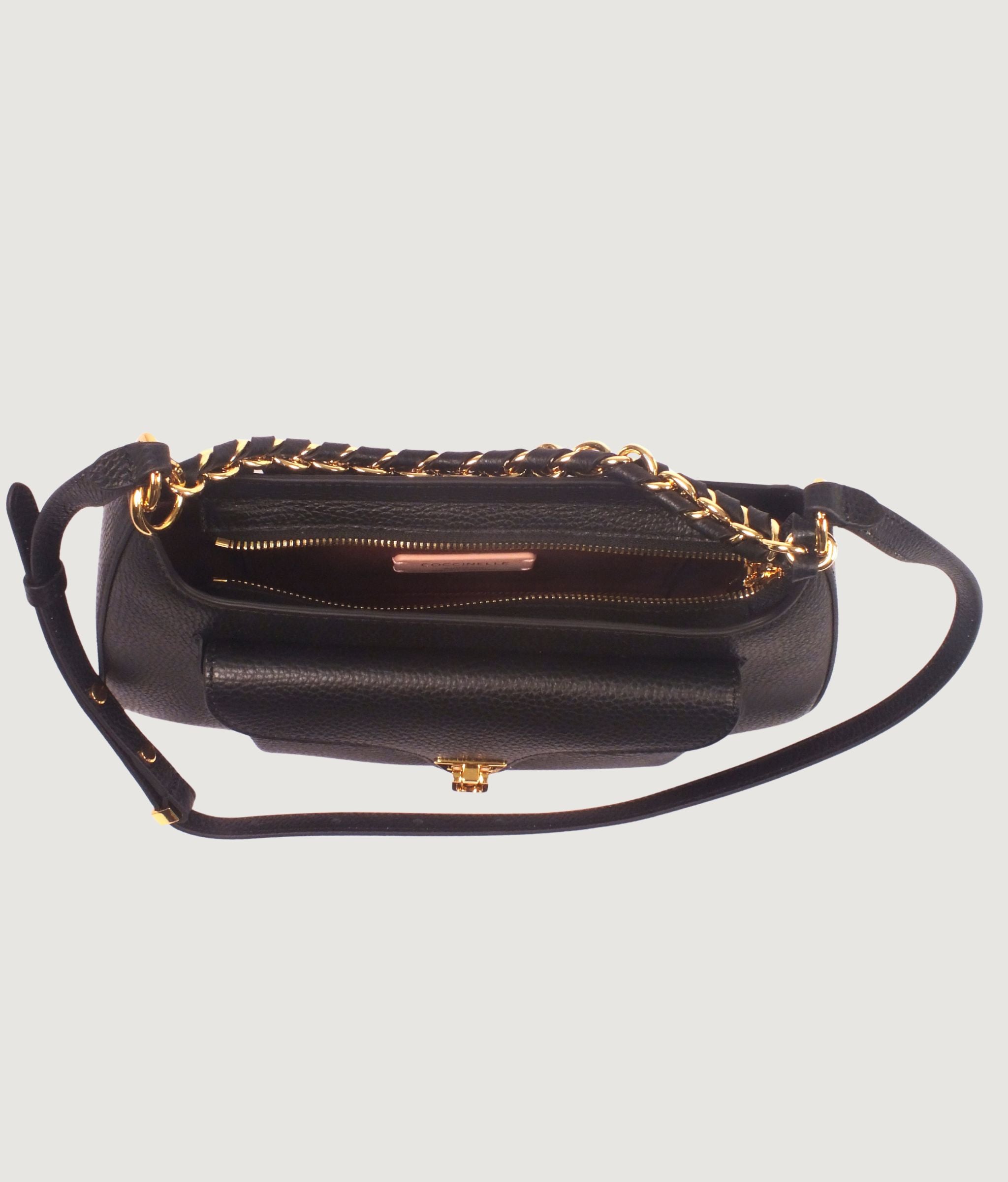 Coccinelle Beat Generation Black Leather Shoulder & Crossbody Bag