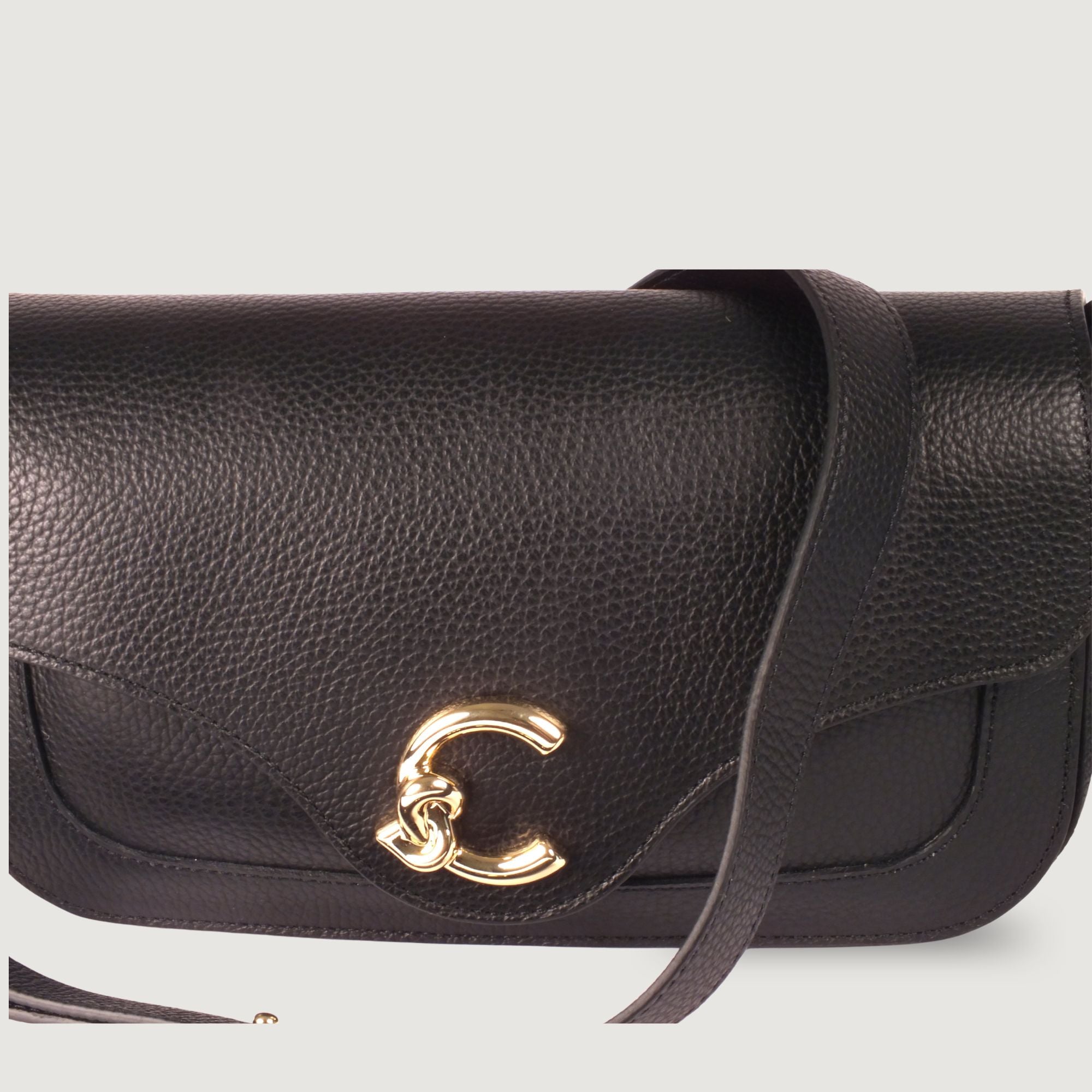 Coccinelle Black Leather Crossbody Bag